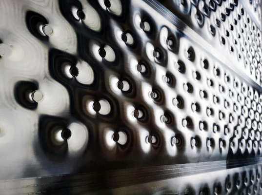 Refrigeradores para trocadores de calor de chapa de almofada de aço inoxidável
