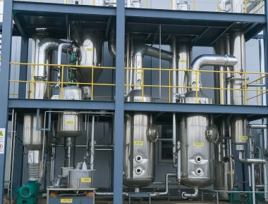 Sistema de evaporação de águas residuais Mvr Multi-efecto de queda de película fina automática 1600lph