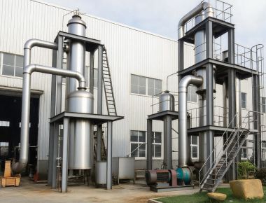 Sistema de evaporação de águas residuais Mvr Multi-efecto de queda de película fina automática 1600lph