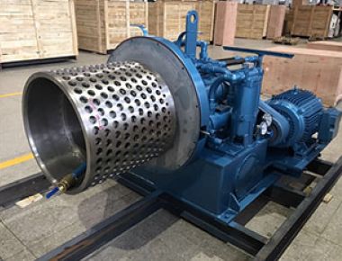 Sistema de Centrifugação Contínua para Separação de Cristais e Desidratação com Empurrador de Sal