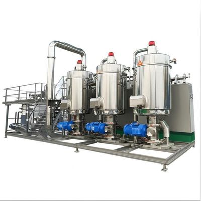 Concentração de filme de queda de três efeitos do evaporador MVR de 380v 50hz contínuo