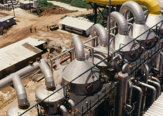 Evaporador de efeito múltiplo de troca de almofadas 10t/h para concentração de cloreto de sódio
