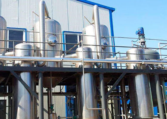 Evaporador de efeito múltiplo de troca de almofadas 10t/h para concentração de cloreto de sódio