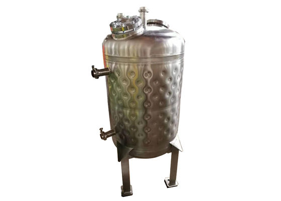 250L de aço inoxidável Dimple Jacket Tank For Cooling