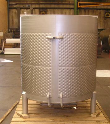 tanque do revestimento da placa do descanso 1000L, tanque de armazenamento Jacketed do vinho