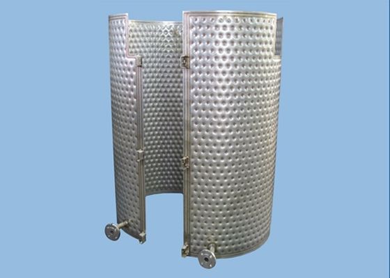 tanque do revestimento da placa do descanso 500L, 1.6M Beer Fermentation Tank com revestimento refrigerando