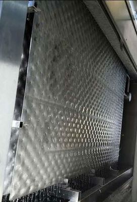 Refrigerador gravado dobro do filme de queda da placa 316L do descanso
