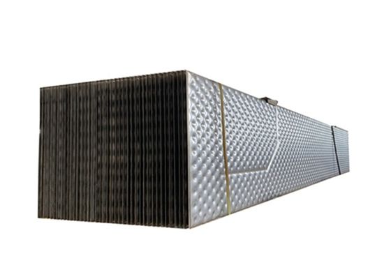o permutador de calor Thermo da placa de 2x12m com tubos largos descansa a placa