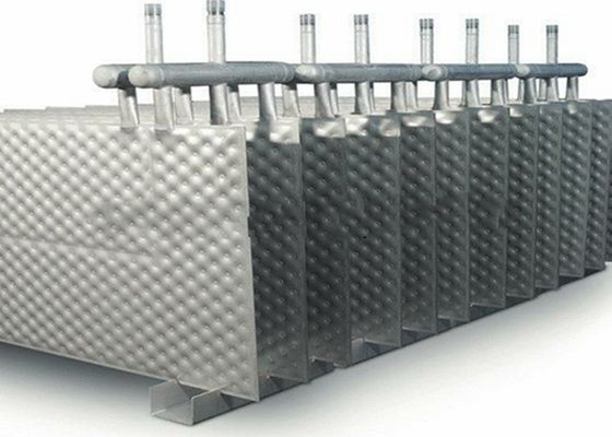 o permutador de calor Thermo da placa de 2x12m com tubos largos descansa a placa