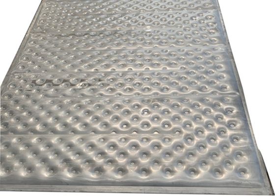 Cambista de aço inoxidável de Dimple Pillow Plate For Heat da soldadura de laser em indústrias largas