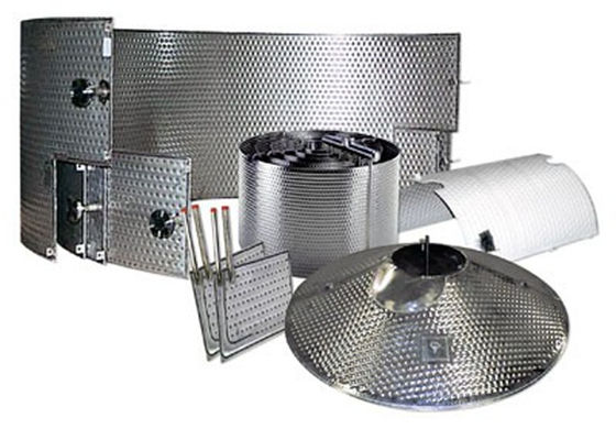 A parede do dobro do ISO gravou Dimple Plate Heat Exchanger